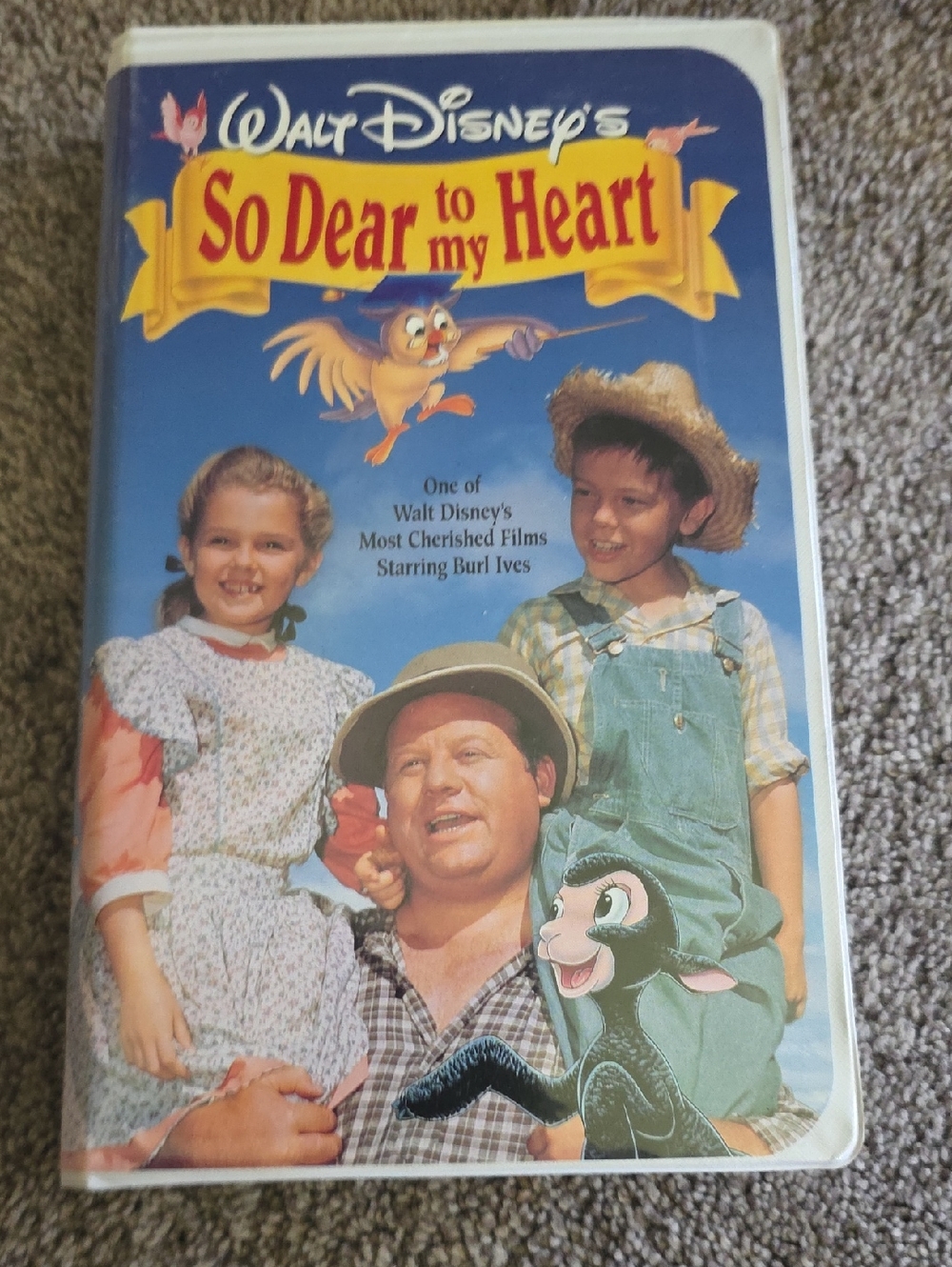 Walt Disney's So Dear to My Heart VHS - Blue & Yellow Cover
